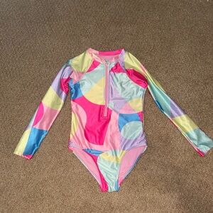 Wonder Nation Multicolor Kids Swim Rashguard